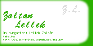 zoltan lellek business card